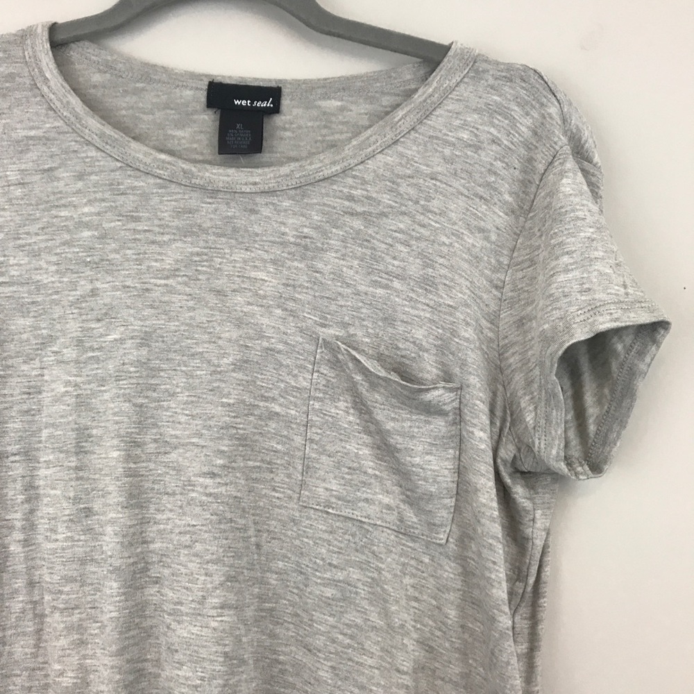NEW Gray crop comfy tee - Picture 2 of 2